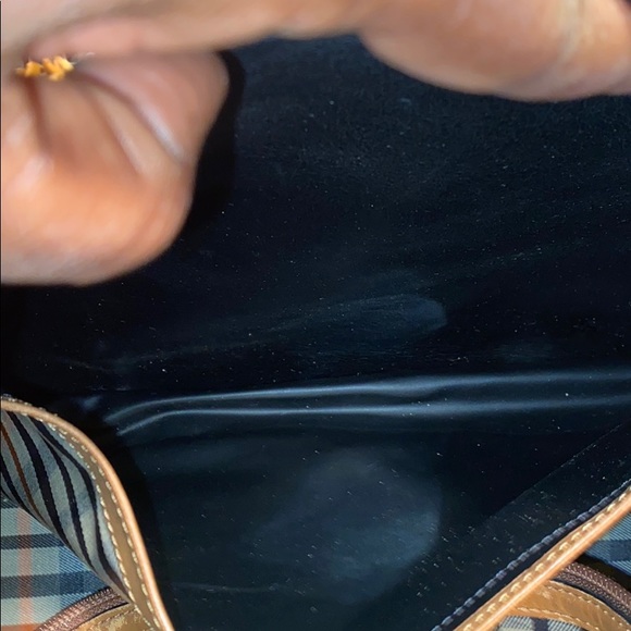 DAKS LONDON PLAID LARGE HANDBAG WITH SCARF - Picture 12 of 16